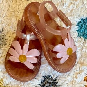 Mini Melissa Hip Bloom Pink Flower Sandals Size 8 - Hip Bloom